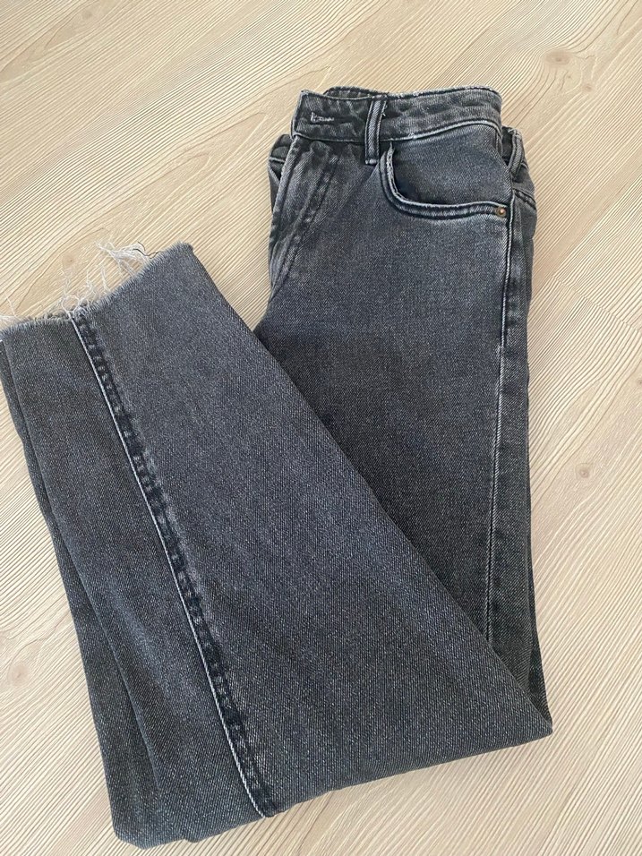 Gri  Denim Pantolon - Görsel 3