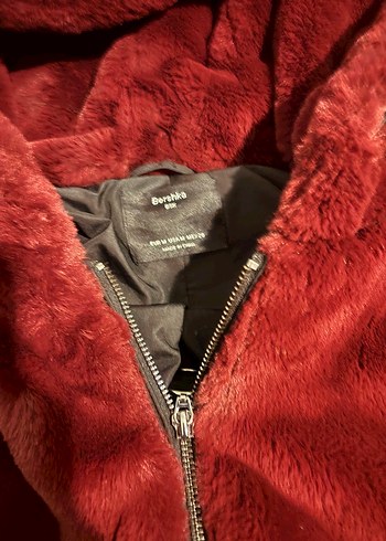 BERSHKA kürk mont - Görsel 3