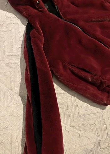 BERSHKA kürk mont - Görsel 2