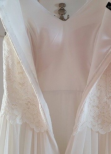 42 Beden beyaz Renk Düğün nişan nikah elbisesi