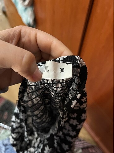 m Beden çeşitli Renk İp kol papatyalı günlük elbise