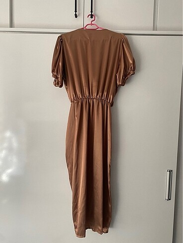 40 Beden camel Renk Elbise
