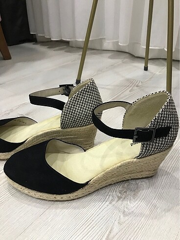 40 Beden siyah Renk Graceland dolgu topuklu siyah ayakkabı
