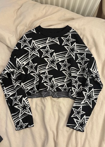 Bershka Yıldız Desenli Kazak - Görsel 3