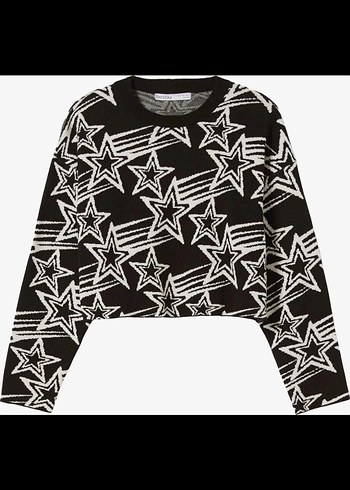 Bershka Yıldız Desenli Kazak - Görsel 2