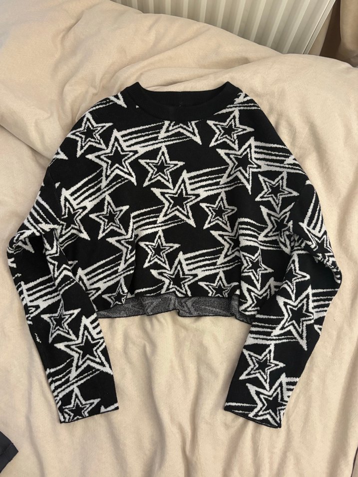 Bershka Yıldız Desenli Kazak - Görsel 3