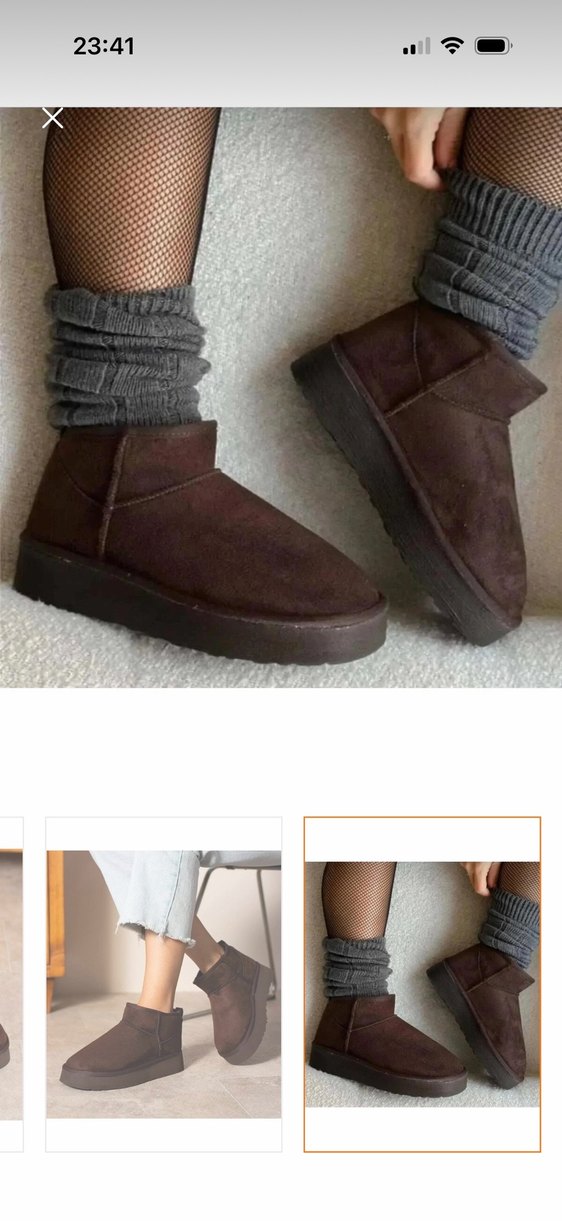 Mini UGG ACI  KAHVE SİYAH BEJ TABA RENKLERi  ve numaralarıyla - Görsel 3