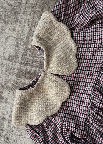 Bebe yaka kız bebek elbise - Görsel 2