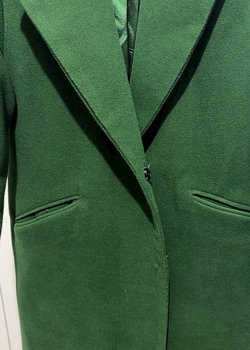 Yeşil Kadın Uzun Kaban - Görsel 3