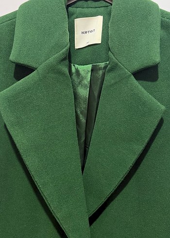 Yeşil Kadın Uzun Kaban - Görsel 4