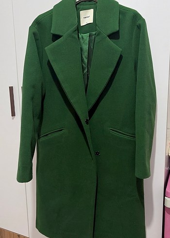 Yeşil Kadın Uzun Kaban - Görsel 2