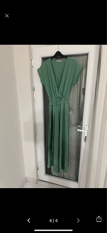 38 Beden yeşil Renk Kadın tulum