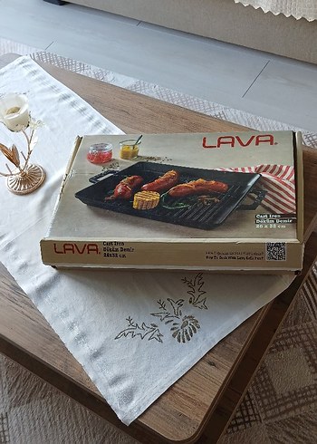 Lava Döküm Izgara Tavası 26x32 cm
