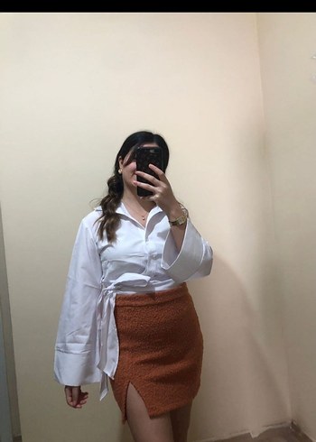 Diğer Beyaz Mini Etek