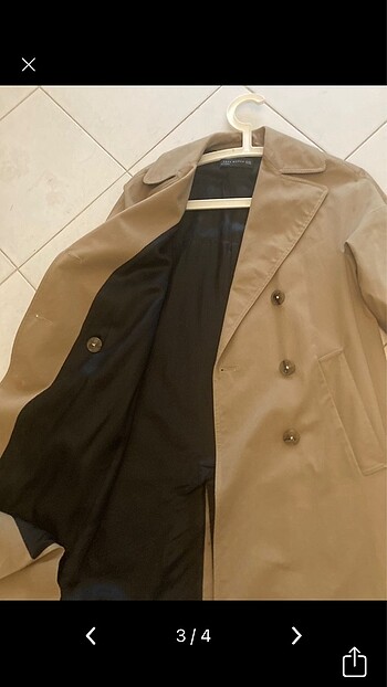xs Beden Zara trençkot