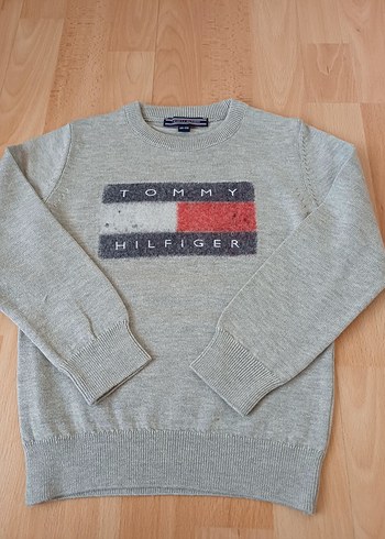 Tommy Hilfiger Gri Erkek Çocuk Kazak