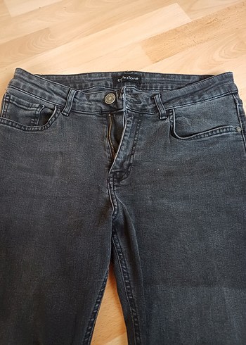 Siyah Erkek Denim Pantolon Regular Fit - Görsel 2