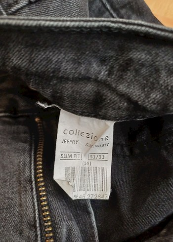 Siyah Erkek Denim Pantolon Regular Fit - Görsel 3