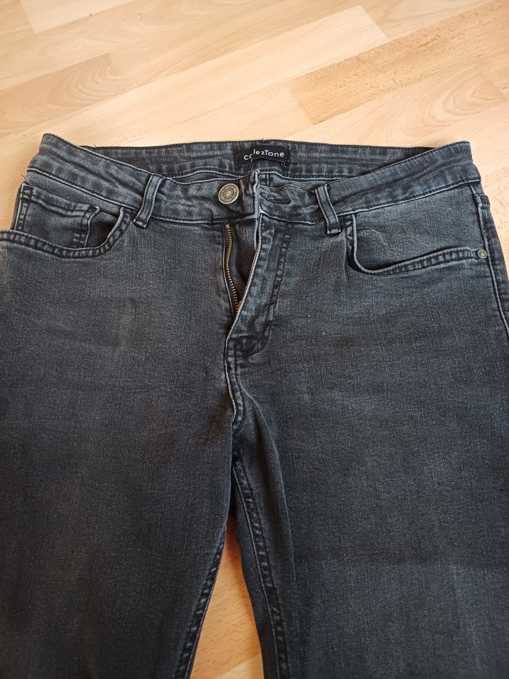 Siyah Erkek Denim Pantolon Regular Fit - Görsel 2