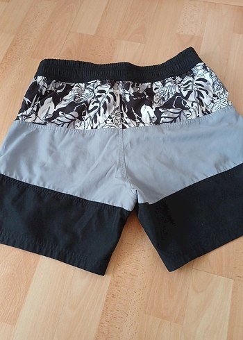 Erkek Gri Kemerli Mini Şort - Görsel 5