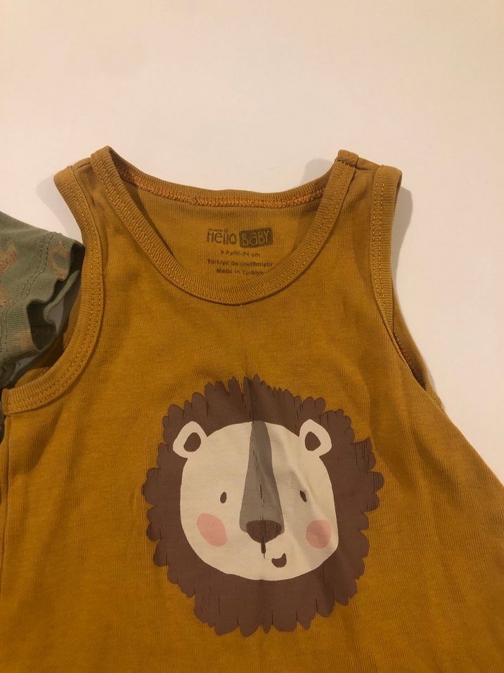 Kolsuz Bebek Body zıbın 2 ADET - Görsel 2