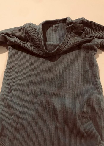 Koyu mavi Uzun Kollu Bebek Çıtçıtlı Body 9-12 ay - Görsel 6