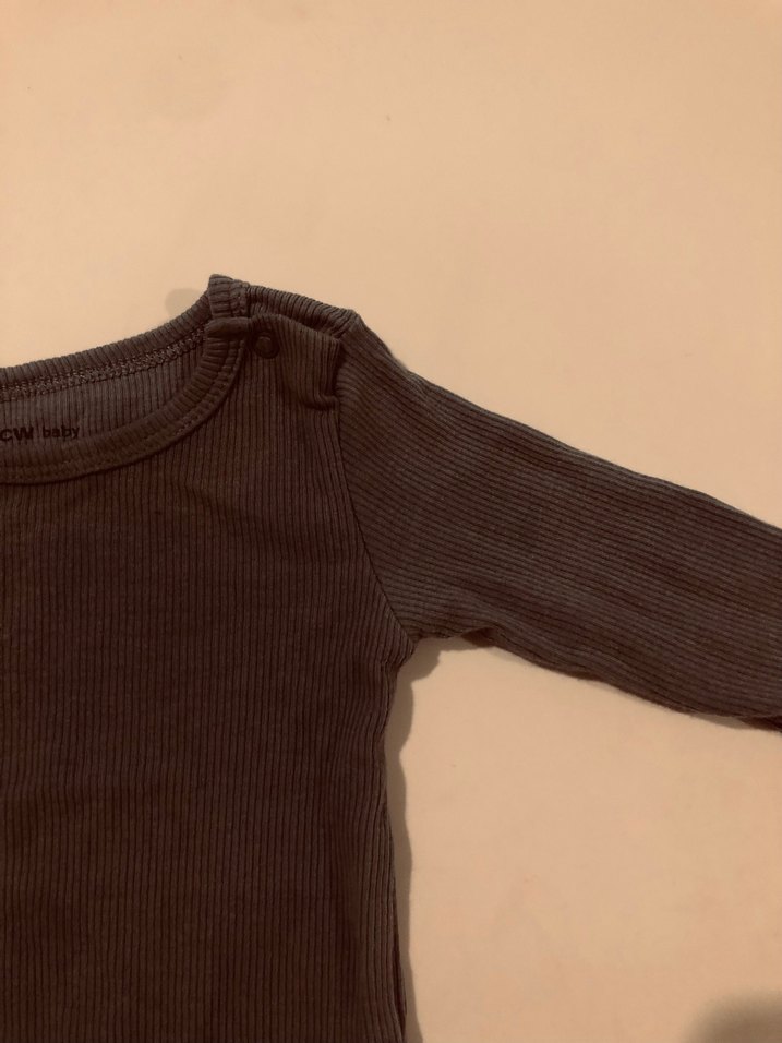 Koyu mavi Uzun Kollu Bebek Çıtçıtlı Body 9-12 ay - Görsel 4