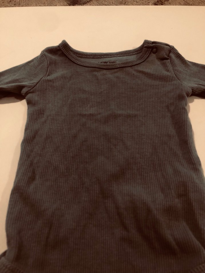 Koyu mavi Uzun Kollu Bebek Çıtçıtlı Body 9-12 ay - Görsel 5