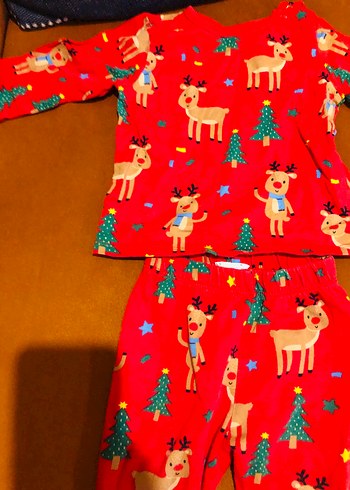 Bebek yılbaşı temalı Pijama Takımı - Görsel 6