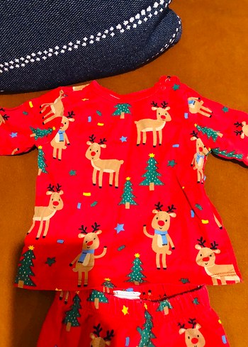 Bebek yılbaşı temalı Pijama Takımı - Görsel 5