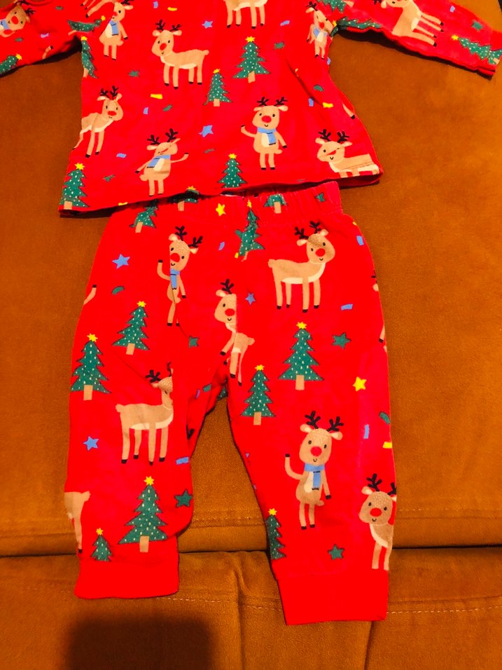 Bebek yılbaşı temalı Pijama Takımı - Görsel 2