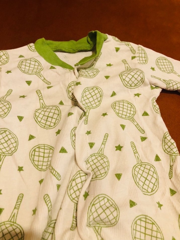 Uzun Kollu Pamuklu Bebek Tulum - Yeşil - Görsel 3