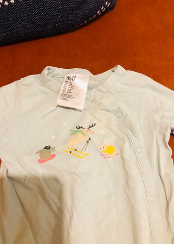 H&M Pamuklu Uzun Kollu Bebek Tulum - Görsel 2