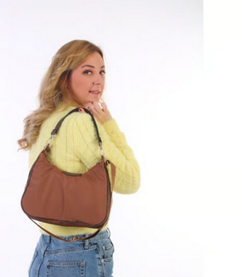 Kahverengi Tokalı Kadın Çanta - Görsel 2