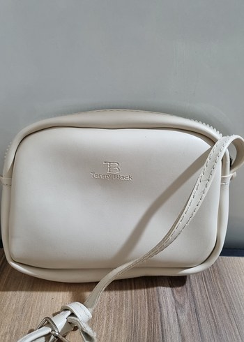 Beyaz Deri Kadın Çapraz Çanta - Görsel 5