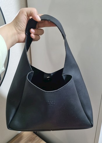 Siyah Deri Minimalist Kadın Çanta - Görsel 4