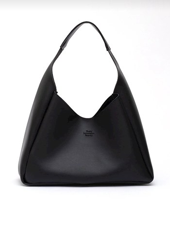 Siyah Deri Minimalist Kadın Çanta - Görsel 2