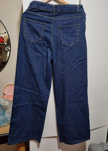 Kemerli Lacivert Denim Kadın Takım - Görsel 11