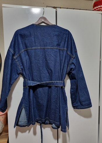 Kemerli Lacivert Denim Kadın Takım - Görsel 6