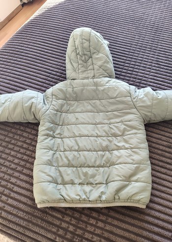 Su yeşili  Erkek Çocuk Fermuarlı Mont - Görsel 3