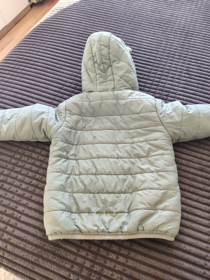 Su yeşili  Erkek Çocuk Fermuarlı Mont - Görsel 3