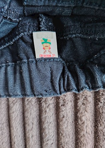 Lacivert Düğmeli Erkek Kot Pantolon - Görsel 4