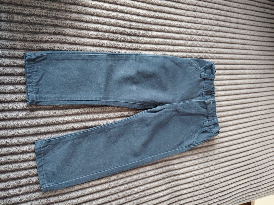 Lacivert Düğmeli Erkek Kot Pantolon - Görsel 3