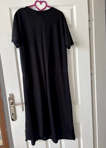 Siyah Payetli Kadın Uzun Elbise - Görsel 2