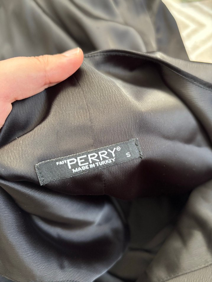 Siyah Drapeli Uzun Hamile Abiye Elbise - Görsel 2