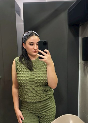 Kadın Koyu Haki Kolsuz Mini Tulum - Görsel 2