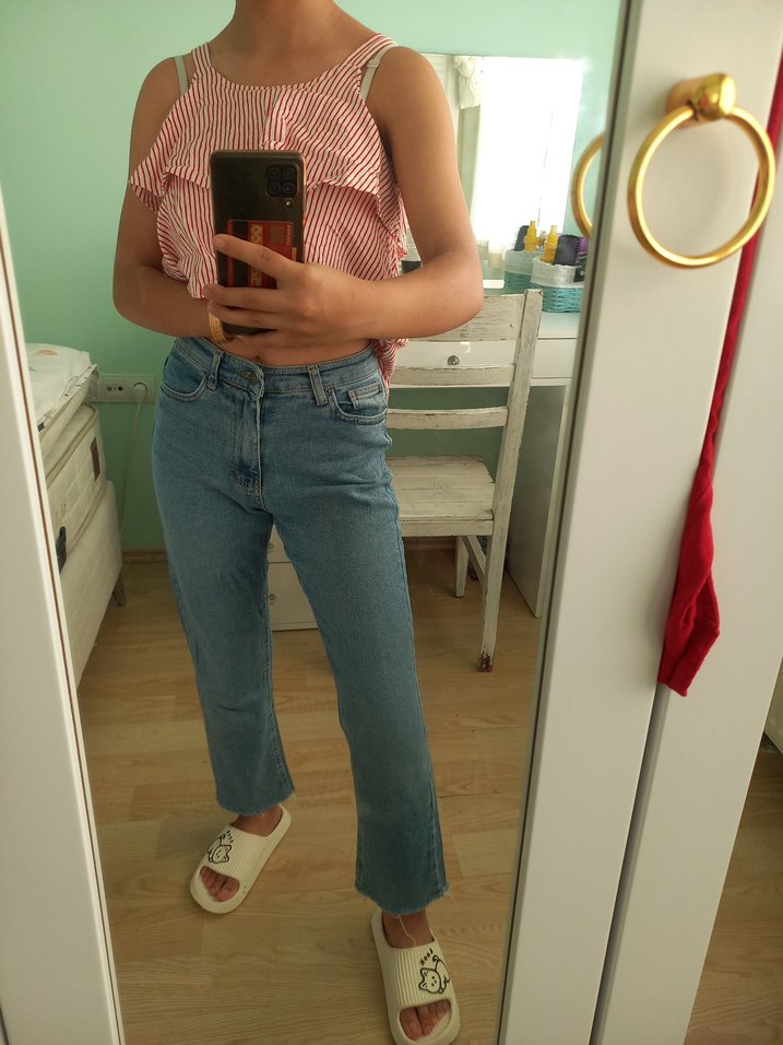 Mavi Kadın Denim Normal Boy Pantolon - Görsel 3