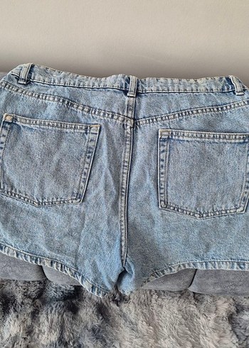 Mango Mavi Mini Denim Şort etek