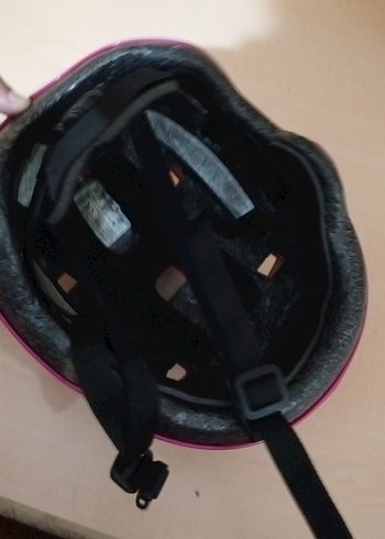 Pembe Biker Motosiklet Kaskı Velcro Bantlı - Görsel 3