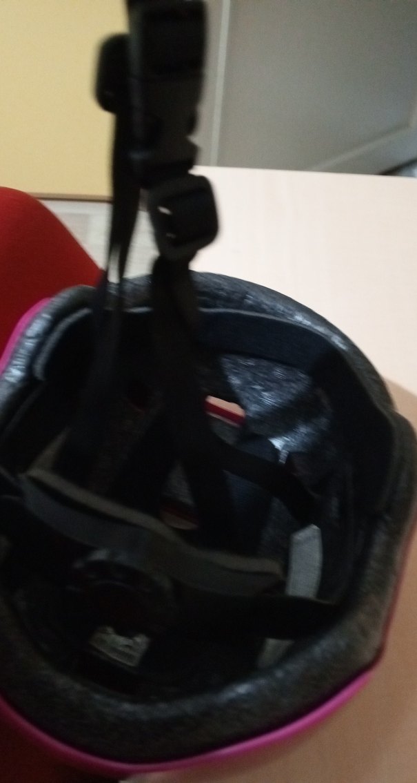 Pembe Biker Motosiklet Kaskı Velcro Bantlı - Görsel 4